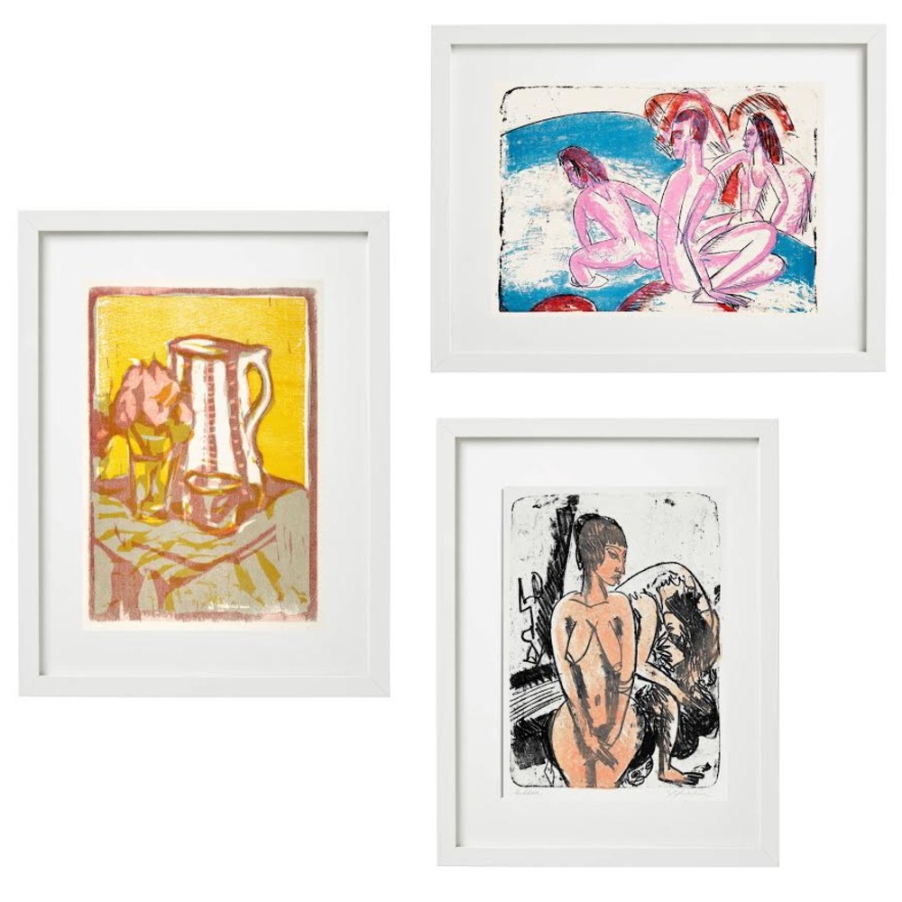 Ernst Ludwig Kirchner framed and matted prints